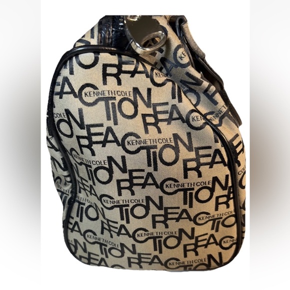 Kenneth Cole Reaction Logo Handbag shoulder double strap med neutral minimalist - Picture 4 of 7